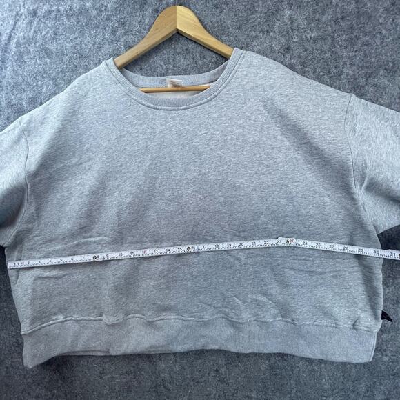 Beautiful Bastard Sweatshirt 5XL Grey Cropped Basic Neutral Punk Boxy - Picture 6 of 7